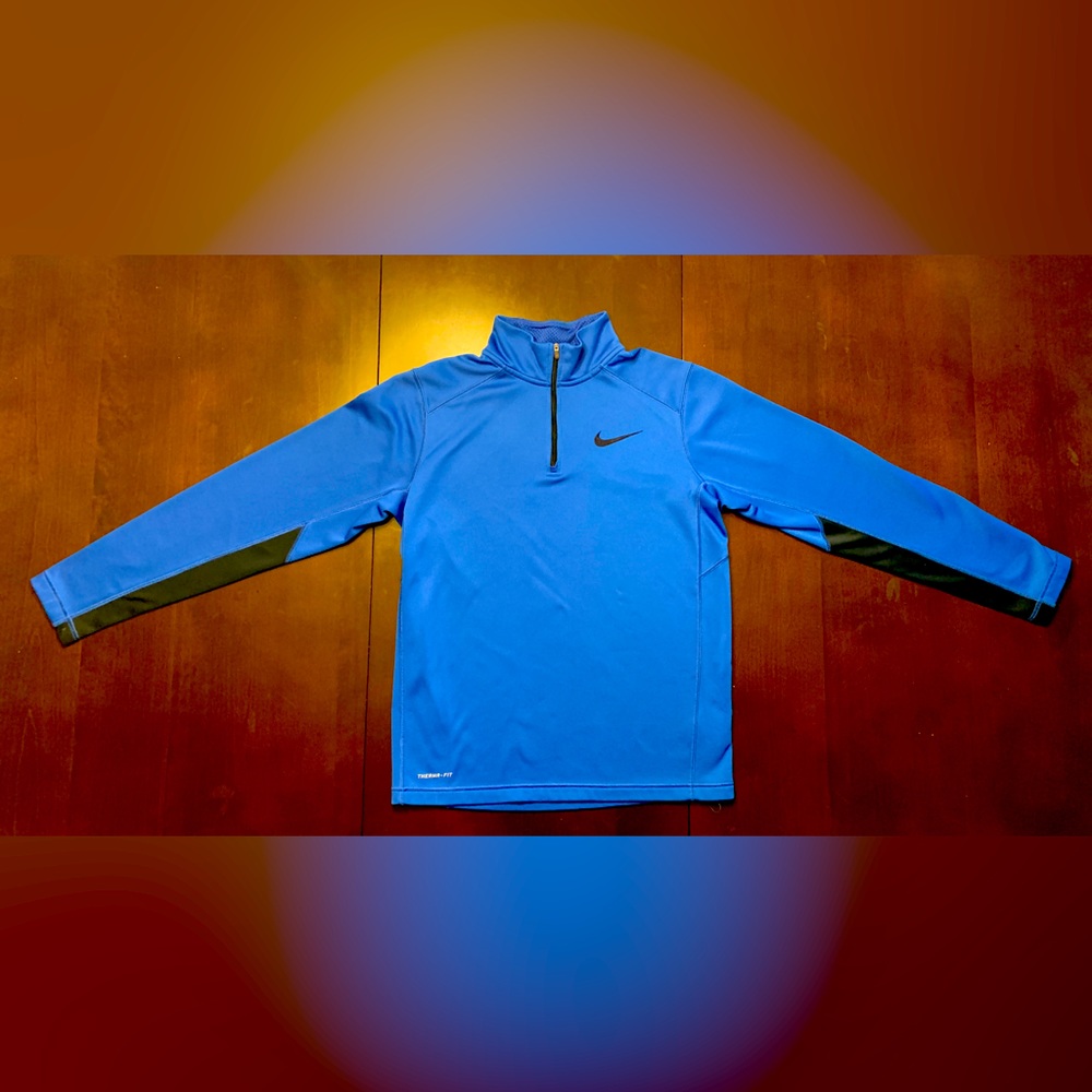 Blue Nike Therma Fit quarter zip sweater Mens size Small